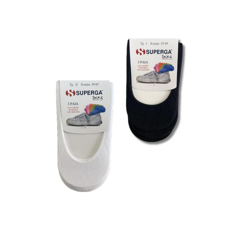 SALVAPIEDE INVISIBILE CON SILICONE SUPERGA S738 (3 PAIA) Superga