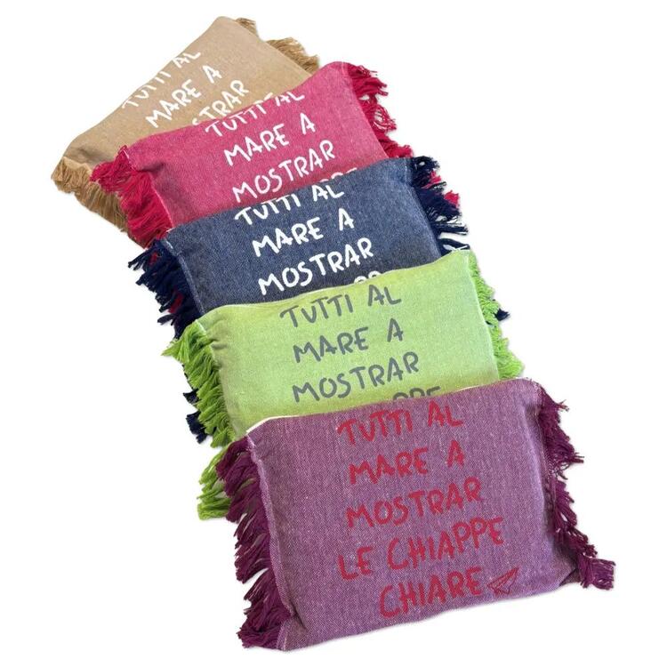 FOUTA TOWEL WITH MAISON SOPHIE POUCH ALL TO THE SEA SOPHIE MAISON