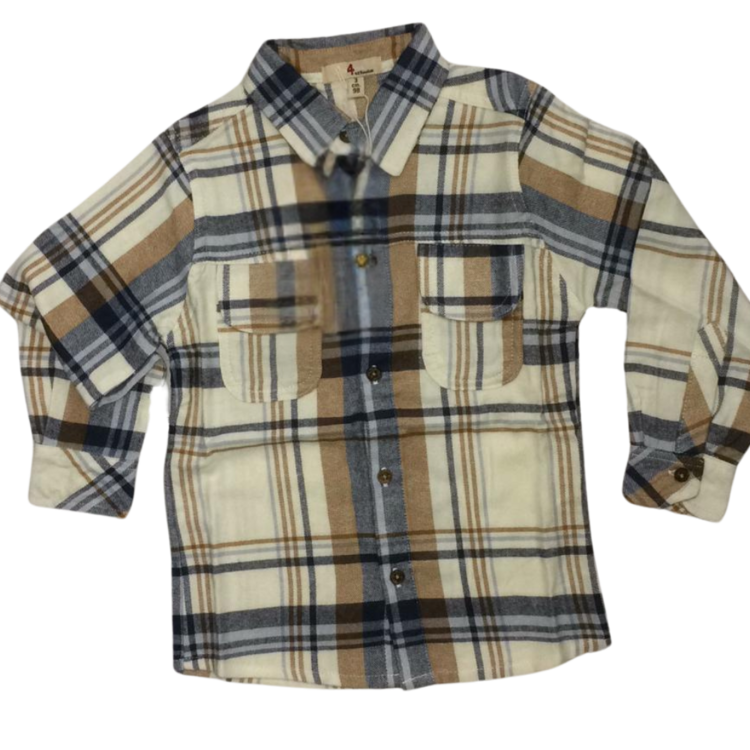 CAMICIA DA BAMBINO IN FLANELLA 3-7 ANNI TX1262 TANDEM tandem