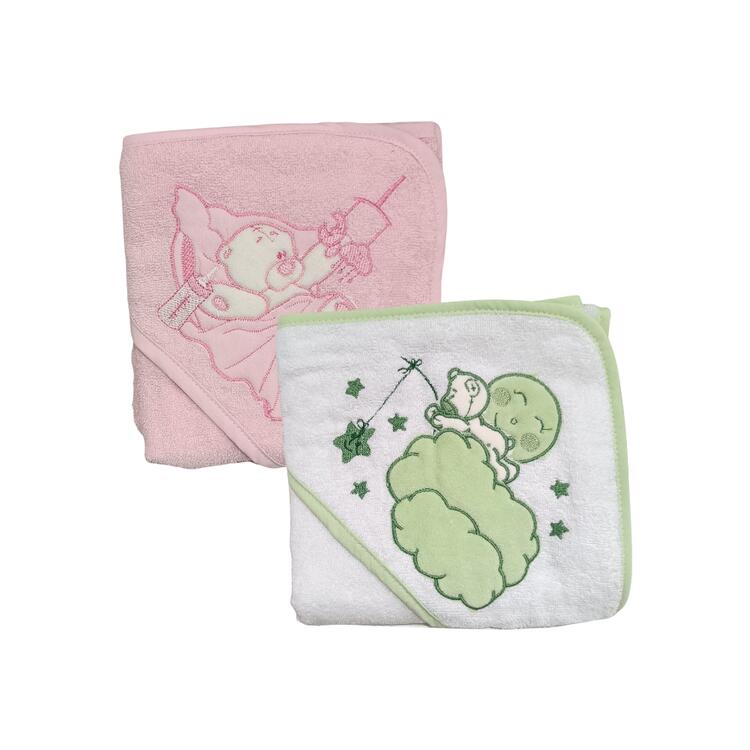 ACCAPPATOIO NEONATO RICAMATO TENERI BEBE' Teneri Bebè