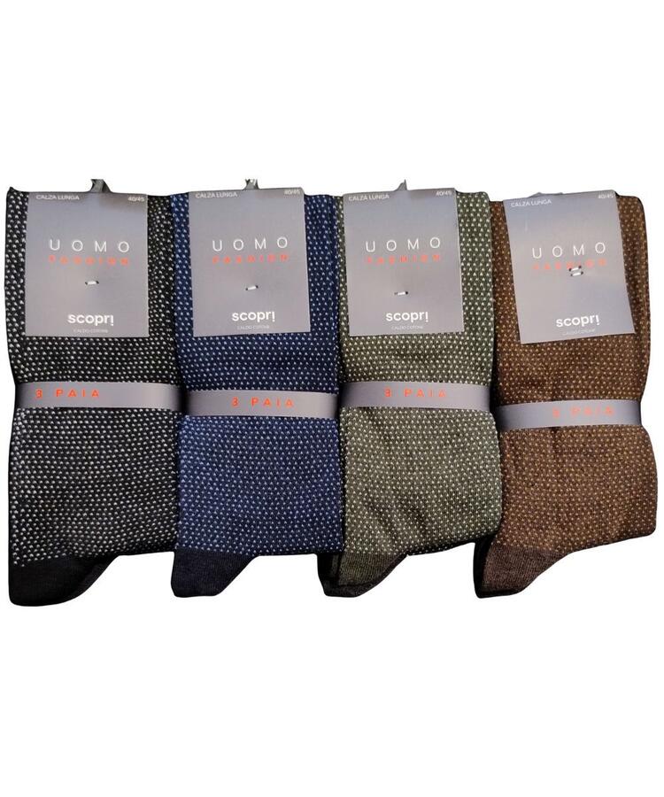 Calzino lungo uomo in cotone caldo Scopri Prisco Trento Scopri Calze