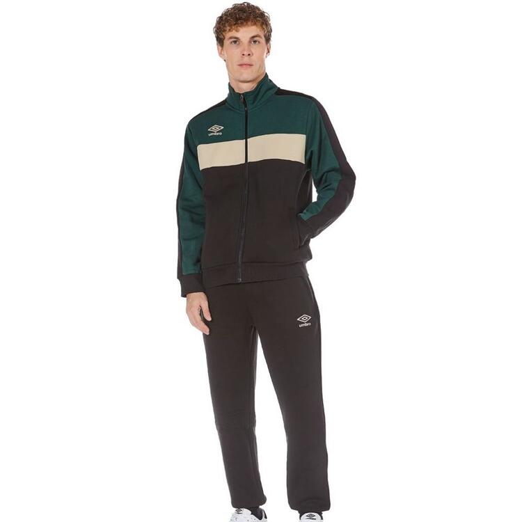 Tuta sportiva uomo fullzip in felpa garzata Umbro 30288 Umbro