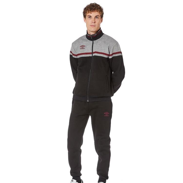 Tuta sportiva uomo fullzip in felpa garzata Umbro 30292 Umbro