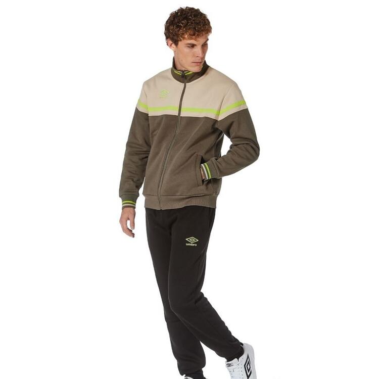 Tuta sportiva uomo fullzip in felpa garzata Umbro 30292 Umbro