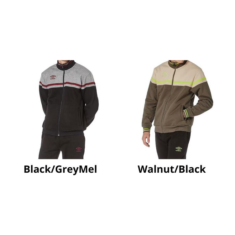 Tuta sportiva uomo fullzip in felpa garzata Umbro 30292 Umbro