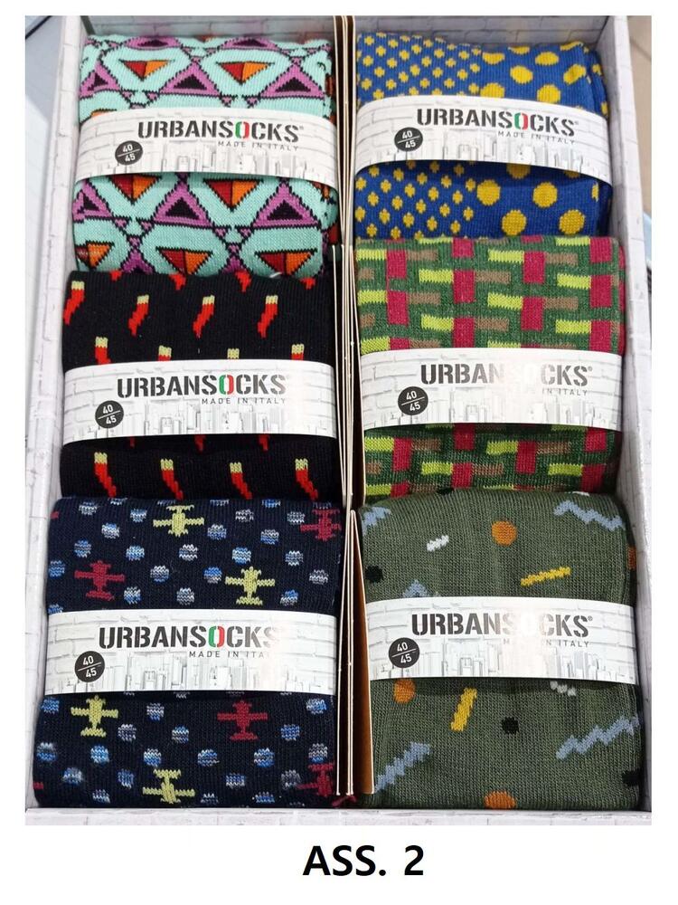 Urban Socks 901 patterned men's sock in stretch cotton URBANSOCKS