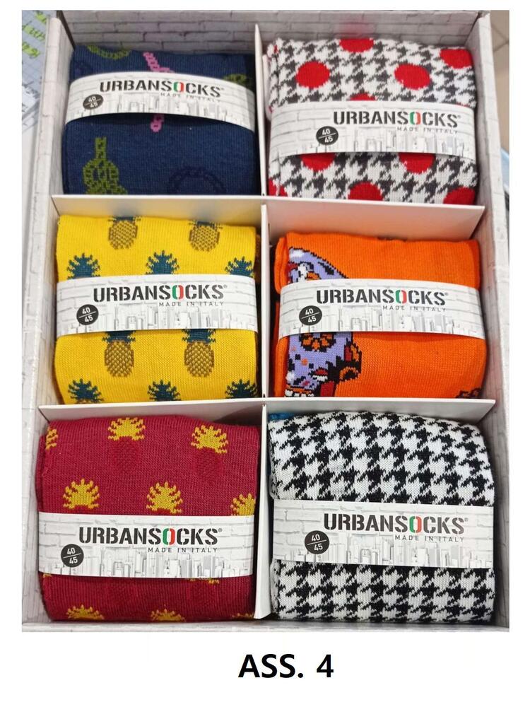 Urban Socks 901 patterned men's sock in stretch cotton URBANSOCKS