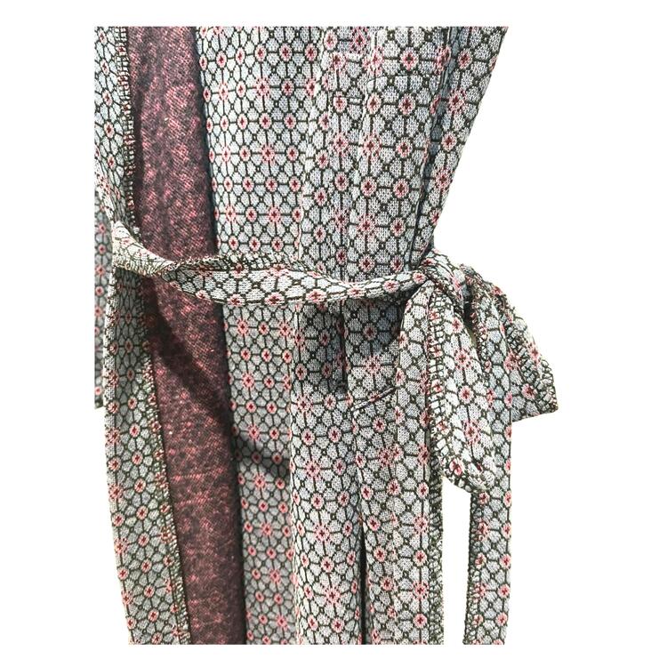 WOMEN'S CROSSED FLEECE DRESSING GOWN FLORA V02 FLORA