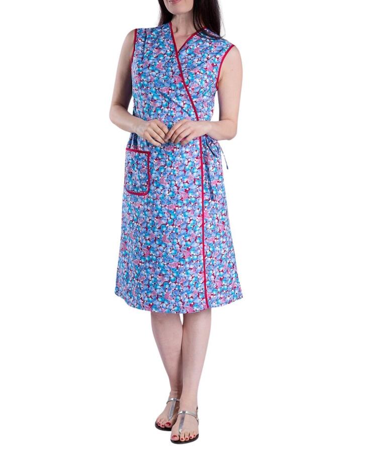 VESTAGLIA INCROCIATA DONNA IN COTONE FLORA V08 FLORA