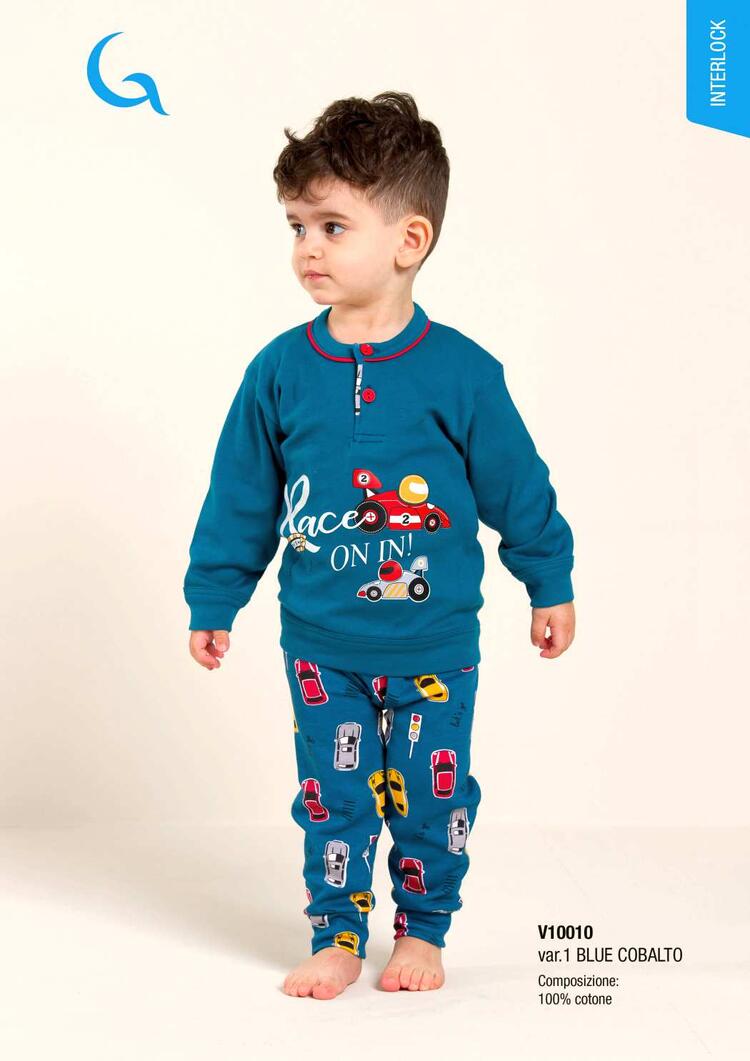 Gary V10010 Warm Cotton Jersey Baby Pyjamas Gary