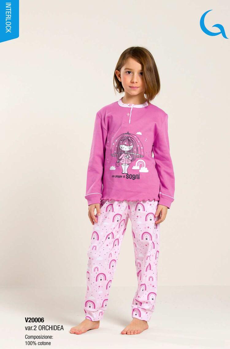 Gary V20006 Warm Cotton Girls Pyjamas Size 8 10 Gary Quattro Stagioni Shop