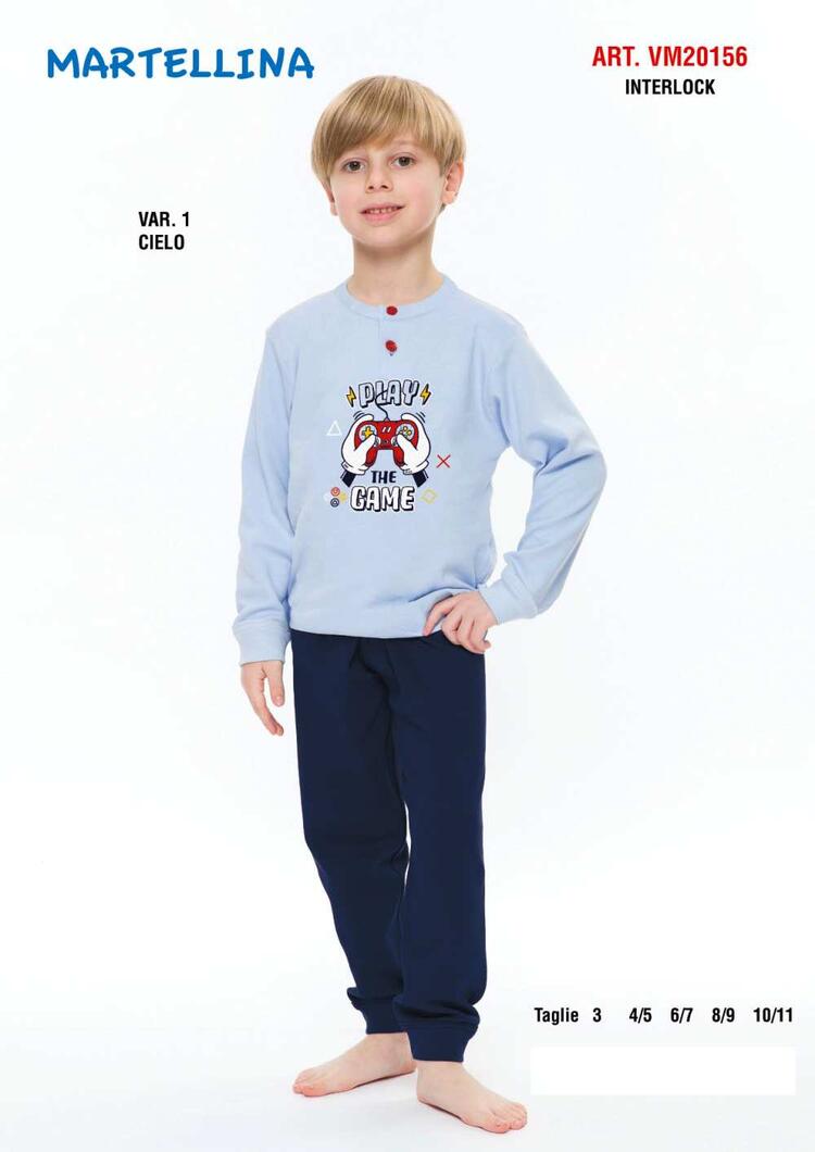 Children's pajamas in WARM cotton Martellina VM20156 Martellina