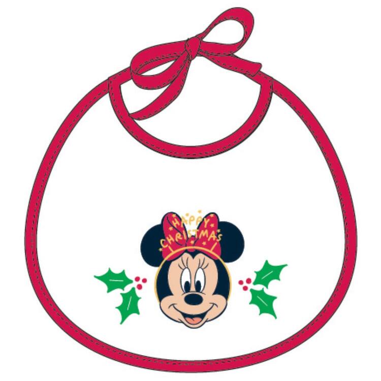 BAVAGLINO IN SPUGNA PLASTIFICATA MINNE NATALE WD9649  Disney Baby