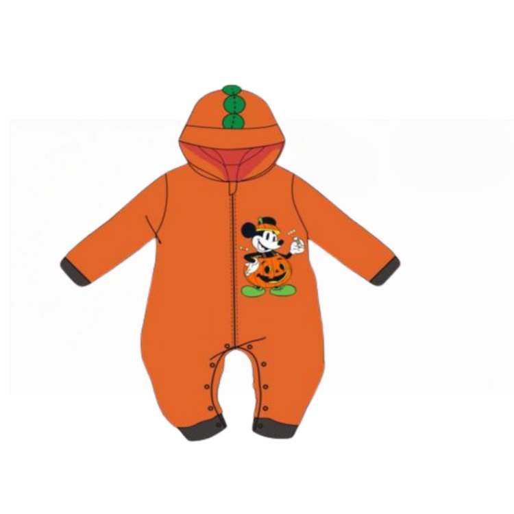 NEWBORN HALLOWEEN FLEECE PAJAMAS 9-24 MONTHS WL2047 ELLEPI HALLOWEEN