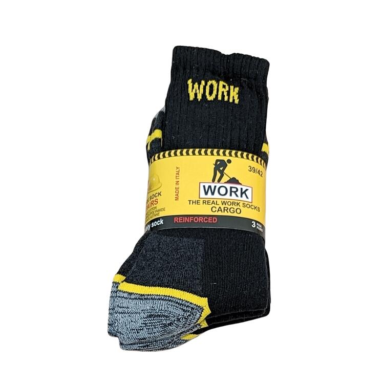 CALZA DA LAVORO WORK TENNIS UOMO (3 PAIA) 