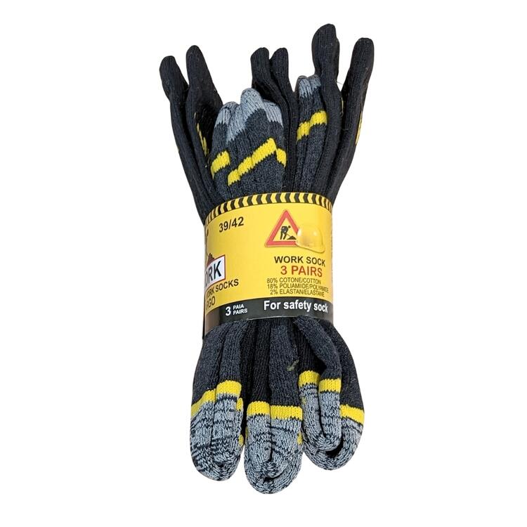 CALZA DA LAVORO WORK TENNIS UOMO (3 PAIA) 