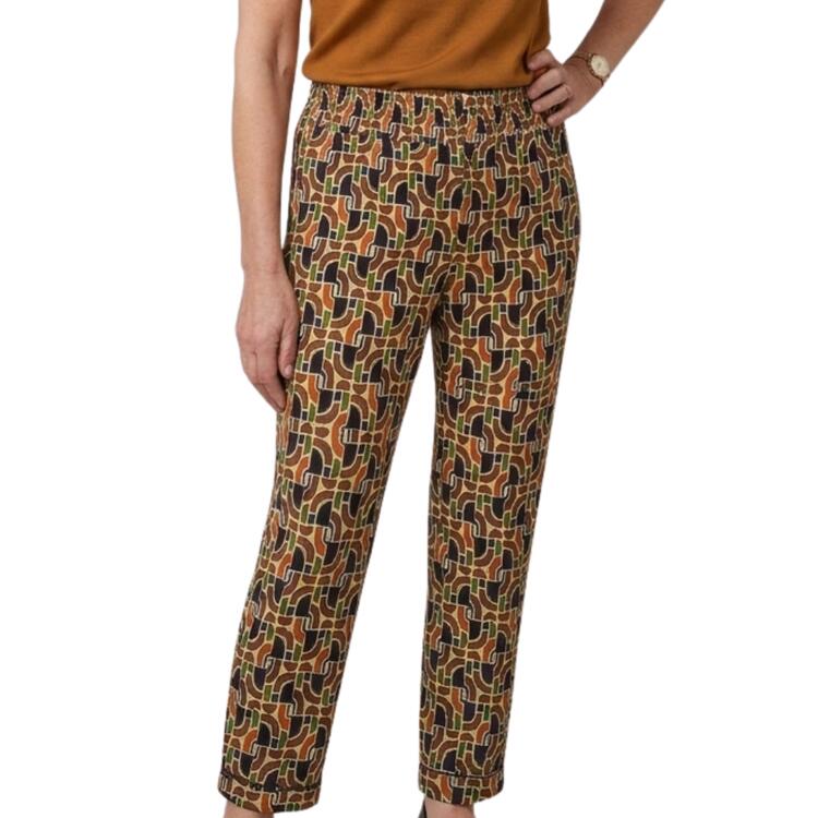 PANTALONE DONNA ESTIVO CALIBRATO LOOK CORIANDOLO Look