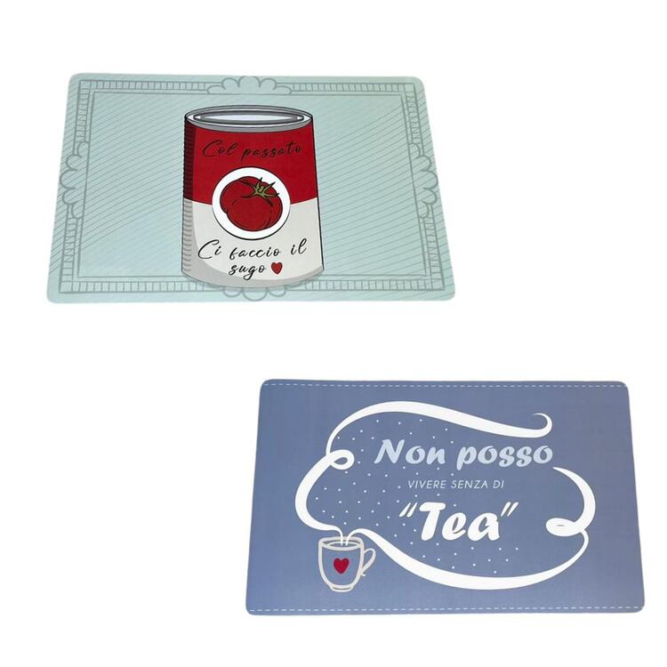 SET 4 PEZZI TOVAGLIETTA STAMPA AMERICANO COMIC LOVELY HOME