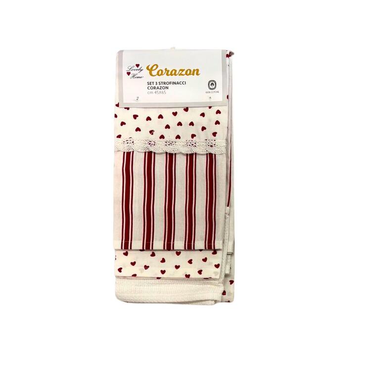 SET 3 STROFINACCI LOVELY HOME CORAZON  LOVELY HOME