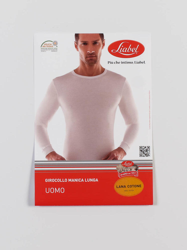 Maglia in lana cotone manica lunga uomo liabel 5321/333 Liabel