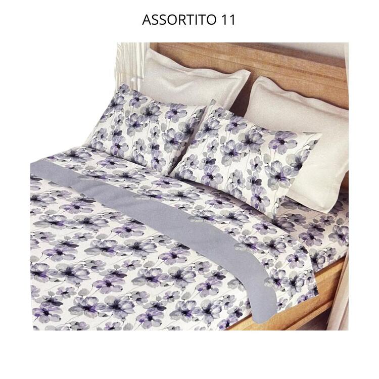 COMPLETO LETTO MATRIMONIALE FLANELLA LOVELY HOME MONTE BIANCO (2 PIAZZE) LOVELY HOME