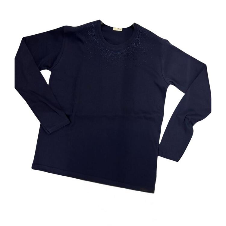 T-SHIRT OVER DONNA MANICA LUNGA FLORA FI2577 FLORA