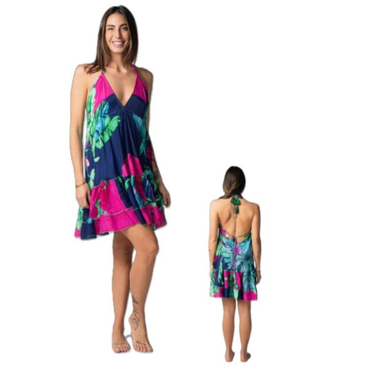 MARILA ERDBEER KLEID MIT SEIDENEFFEKT MARILA