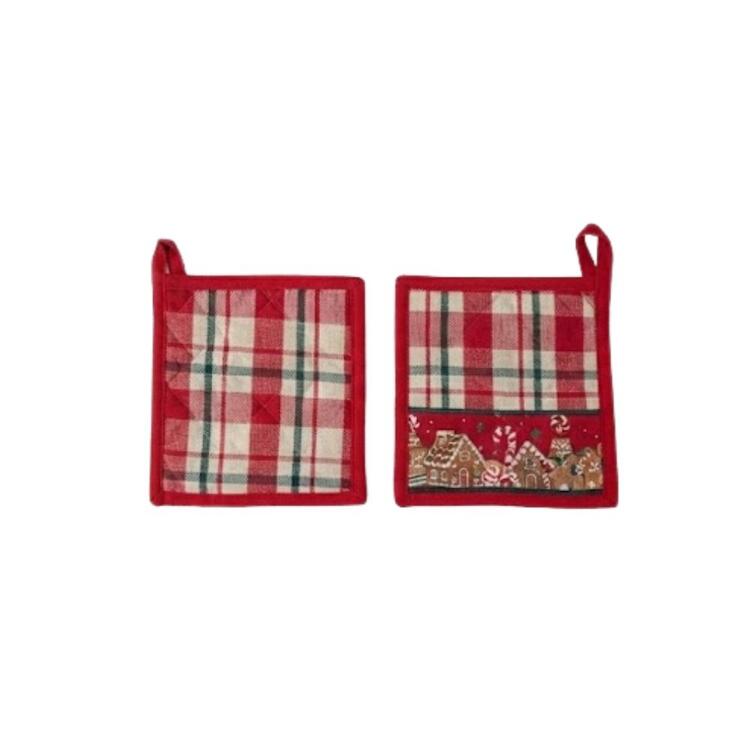 Set 2 presine da cucina Gingerbread 18X18 SOPHIE MAISON