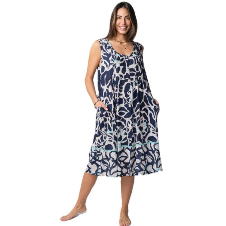 ABITO DONNA IN VISCOSA SPALLA LARGA E BOTTONI MARILA KF392 MARILA