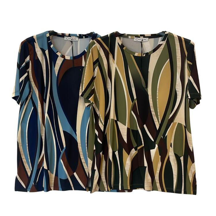 BLUSA OVER MANICHE CORTE FANTASIA CHIARA AUTIERI MA4046 CHIARA AUTIERI