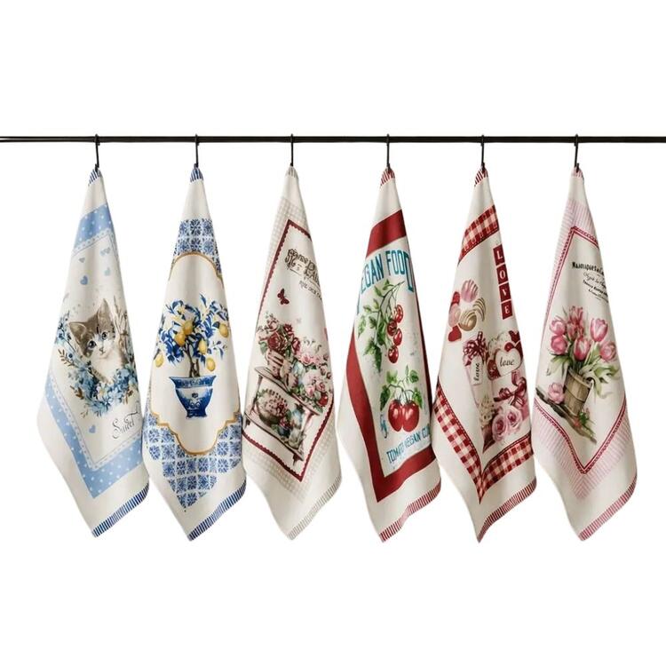 SET 6 STROFINACCI CUCINA SPUGNA TUTTI I FRUTTI LOVELY HOME 50x70 LOVELY HOME