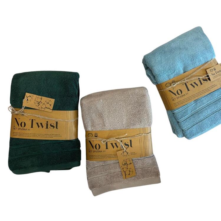 SET SPUGNA 1+1 ASCIUGAMANO E OSPITE MAISON SOPHIE NO TWIST SOPHIE MAISON