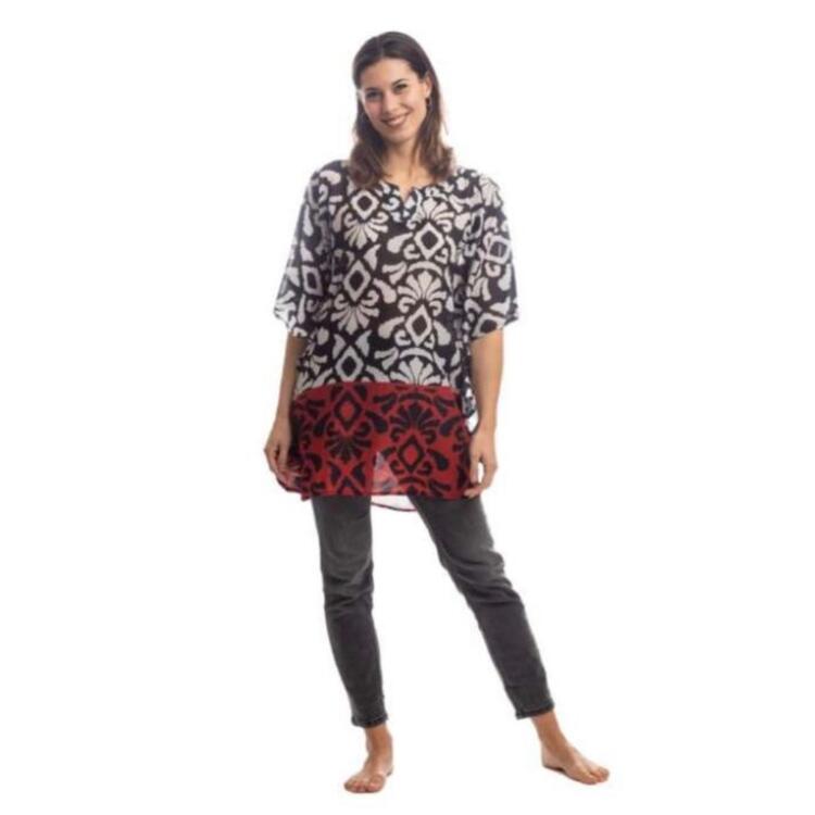 PONCHO DONNA CORTO ESTIVO IN COTONE MARILA MARILA