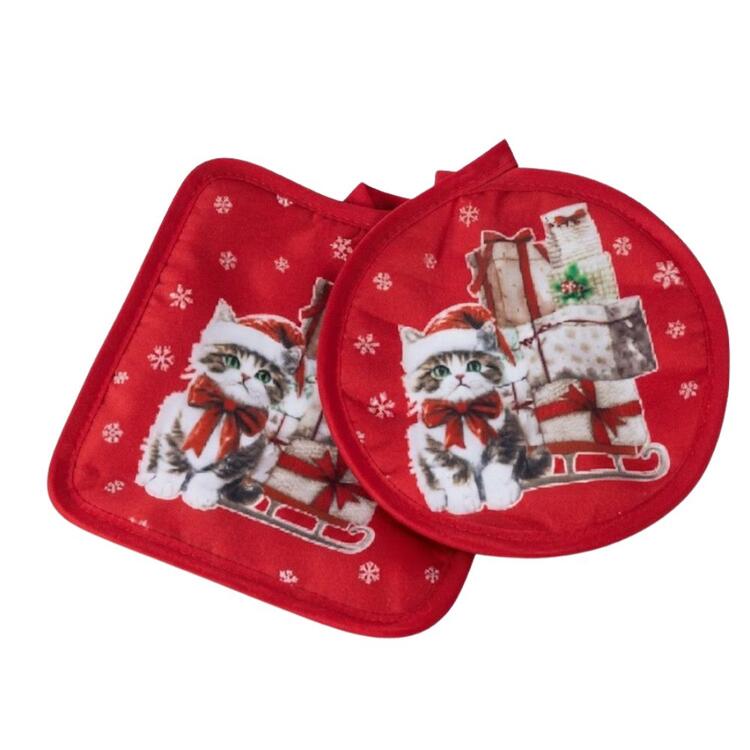 Set 2 presine da cucina natale Vienna  DESIDERI DI CASA
