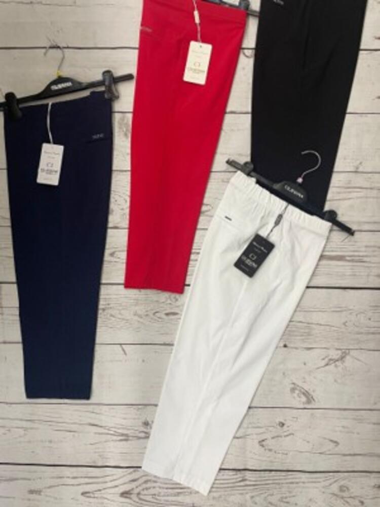 Pantaloni pinocchietto da donna 46-52 Capri mp1200 Ciliegina Ciliegina Jeans