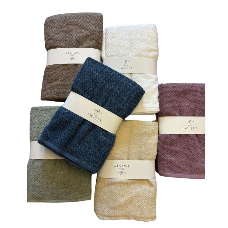 TELO DOCCIA IN SPUGNA ZAMBAITI TWISTY 100X150 ZAMBAITI