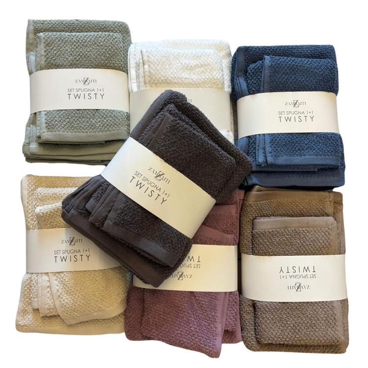 SET BAGNO IN SPUGNA 1+1 ZAMBAITI TWISTY ZAMBAITI