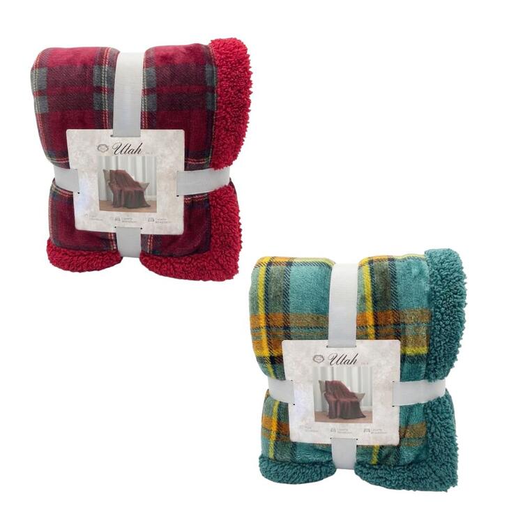Plaid coral e sherpa Maison Sophie Utah - 150X190 cm SOPHIE MAISON