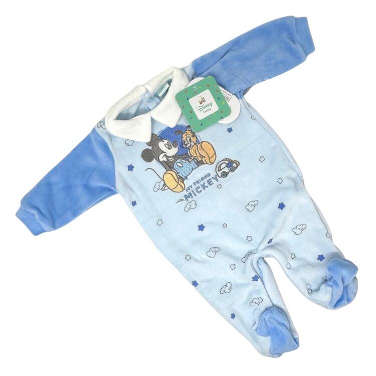 TUTINA NEONATO IN CINIGLIA CON COLLETTO DISNEY BABY WQ310 Disney Baby