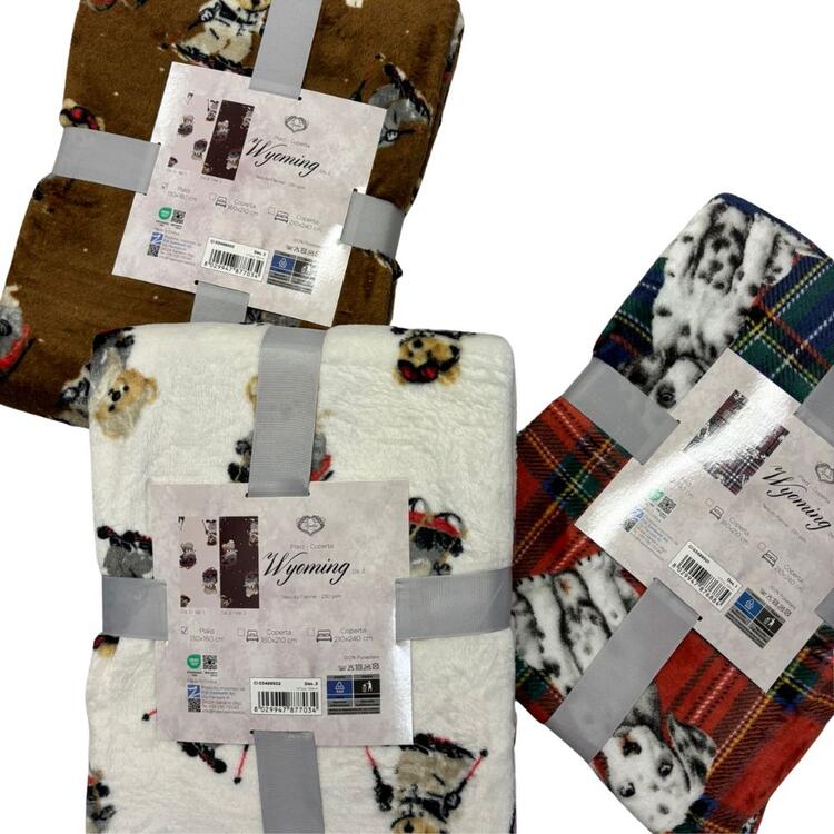 PLAID FANTASIA MAISON SOPHIE WYOMING 1 PIAZZA 160X210 SOPHIE MAISON