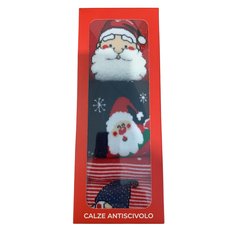 CONFEZIONE REGALO NATALE CALZE ANTISCIVOLO PER BAMBINI XNA8590 MAFER Mafer