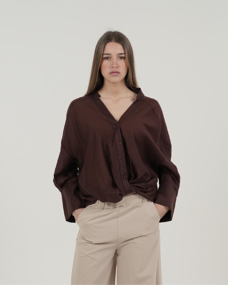 WOMEN'S LONG SLEEVE V-NECK SHIRT FIORENZA AMADORI G01559 Fiorenza Amadori