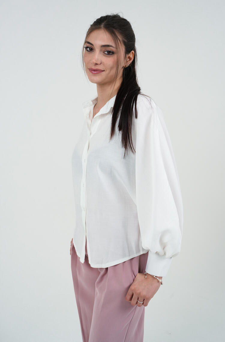 CAMICIA DONNA MANICA PALLONCINO FIORENZA AMADORI LD2349 Fiorenza Amadori