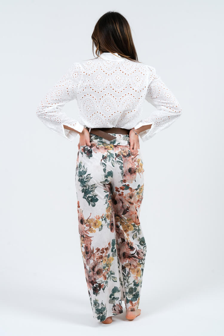 WOMEN'S LONG FLORAL PATTERN TROUSERS FIORENZA AMADORI MP207.271 Fiorenza Amadori